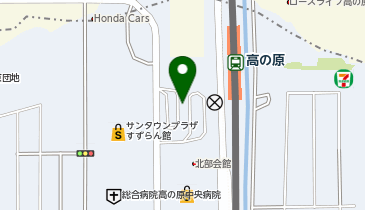 高の原駅西口  タクシー乗り場の地図画像