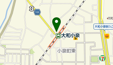 大和小泉駅西口 タクシー乗り場の地図画像