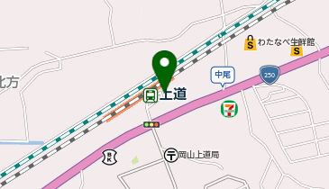 山陽 タクシー乗り場 上道駅前の地図画像