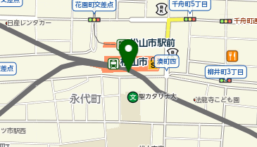 伊予鉄タクシー 松山市駅南口1のりばの地図画像