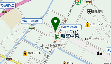 新宮中央駅西口 タクシー乗り場の地図画像