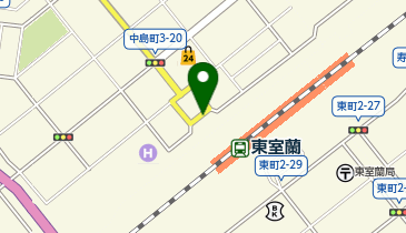 東室蘭駅西口 タクシー乗り場の地図画像