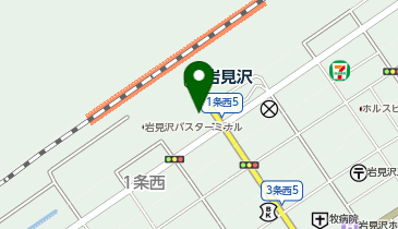 岩見沢駅西口 タクシー乗り場の地図画像