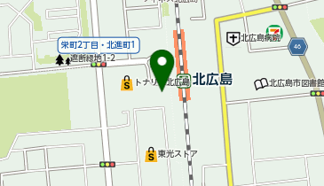 北広島駅西口 タクシー乗り場の地図画像