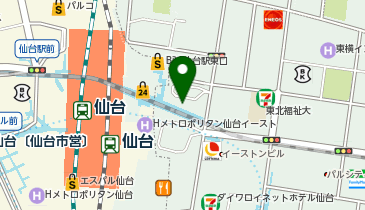 仙台駅東口  タクシー乗り場の地図画像