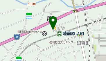 陸前原ノ町駅 タクシー乗り場の地図画像