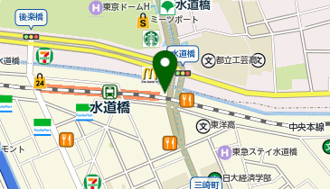 水道橋駅東口 タクシー乗り場の地図画像