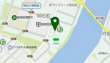 聖路加タワー タクシー乗り場の地図画像
