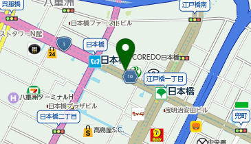 コレド日本橋 タクシー乗り場の地図画像
