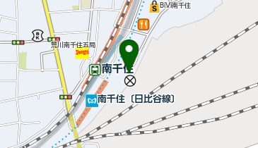 南千住駅東口 タクシー乗り場の地図画像