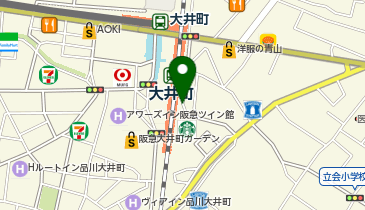 大井町駅東口 タクシー乗り場の地図画像