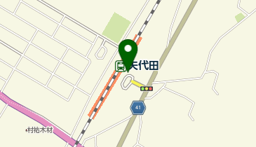 矢代田駅東口 タクシー乗り場の地図画像