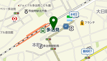 多治見駅南口 タクシー乗り場の地図画像