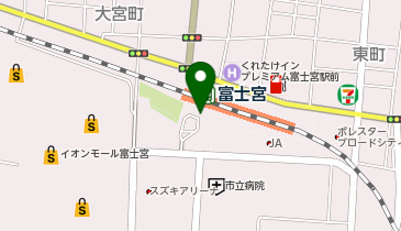 富士宮駅南口 タクシー乗り場の地図画像