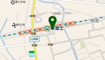 新富士駅南口 タクシー乗り場の地図画像