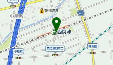 西焼津駅南口 タクシー乗り場の地図画像
