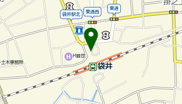 袋井駅秋葉口 タクシー乗り場の地図画像