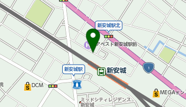 タイコータクシー 新安城駅乗り場の地図画像