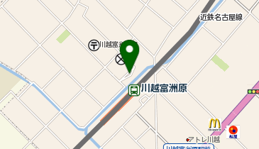 川越富洲原駅 タクシー乗り場の地図画像