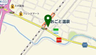 おごと温泉駅 タクシー乗り場の地図画像