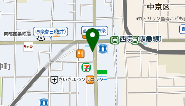 西院 タクシー乗り場の地図画像