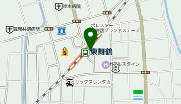 東舞鶴駅南口 タクシー乗り場の地図画像