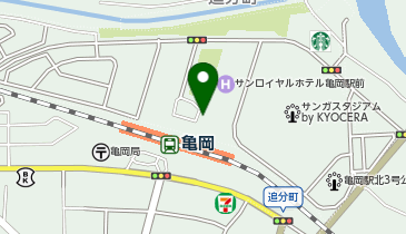 亀岡駅北口  タクシー乗り場の地図画像