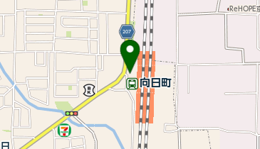 JR向日町駅 タクシー乗り場の地図画像