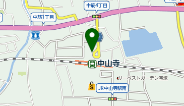 中山寺駅北口 タクシー乗り場の地図画像