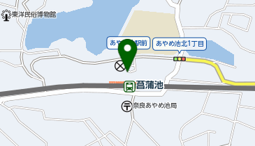 近鉄菖蒲池駅 タクシー乗り場の地図画像