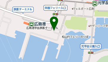 宇品港湾ビル タクシー乗り場の地図画像