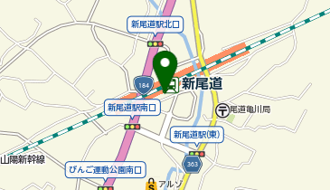 新尾道駅南口 タクシー乗り場の地図画像