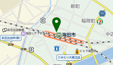 海田市駅北口 タクシー乗り場の地図画像