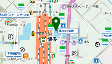 博多駅筑紫口 タクシー乗り場の地図画像