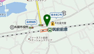 筑前前原駅北口タクシーのりばの地図画像