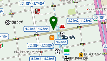 北24条駅 タクシー乗り場の地図画像