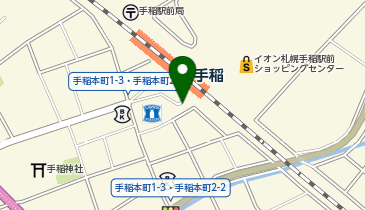 手稲駅南口 タクシー乗り場の地図画像