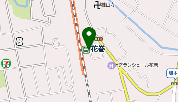 花巻駅東口 タクシー乗り場の地図画像