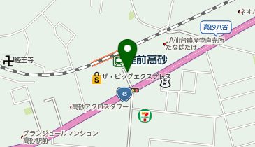 陸前高砂駅 タクシー乗り場の地図画像