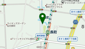 長町駅西口 タクシー乗り場の地図画像