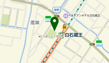 白石蔵王駅 タクシー乗り場の地図画像