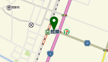 館腰駅東口 タクシー乗り場の地図画像