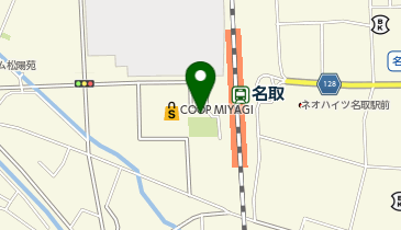 名取駅西口 タクシー乗り場の地図画像