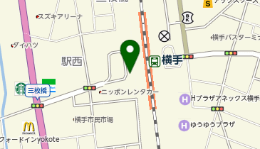 横手駅西口 タクシー乗り場の地図画像