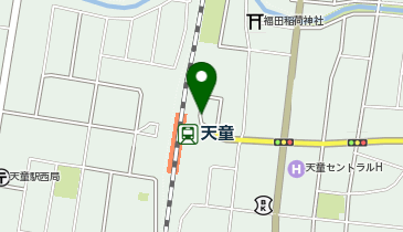 天童駅東口 タクシー乗り場の地図画像