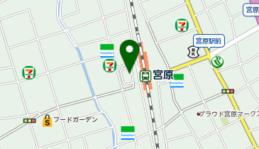 宮原駅西口 タクシー乗り場の地図画像