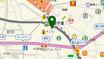 京成千葉駅 タクシー乗り場の地図画像