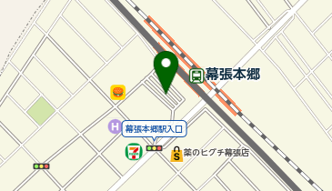 幕張本郷駅 タクシー乗り場の地図画像