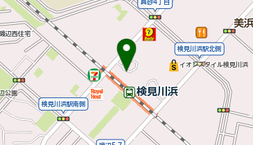 検見川浜駅 タクシー乗り場の地図画像