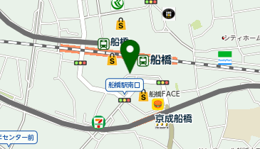 船橋駅南口 タクシー乗り場の地図画像